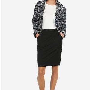 Express black pencil skirt for work